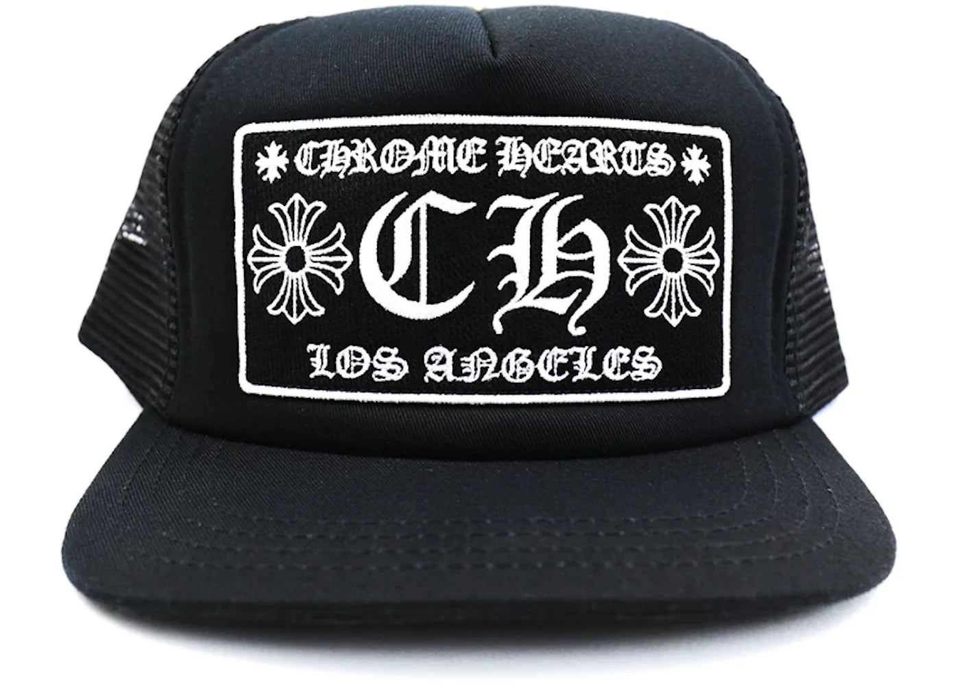Chrome Hearts CH Los Hollywood Trucker Hat Black/Black
