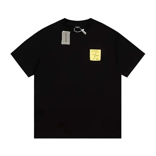 Balenciaga Oversized Post It T-Shirt Black