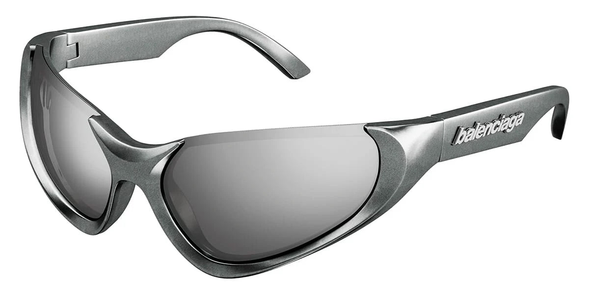 Balenciaga BB0202S 002 Silver Sunglasses