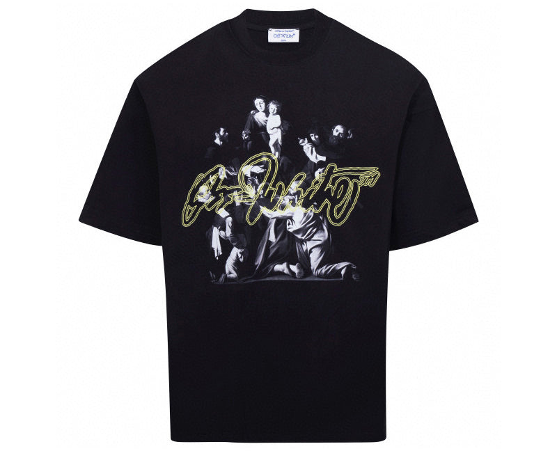 OFF-WHITE Scrip Mary Skate T-Shirt Black
