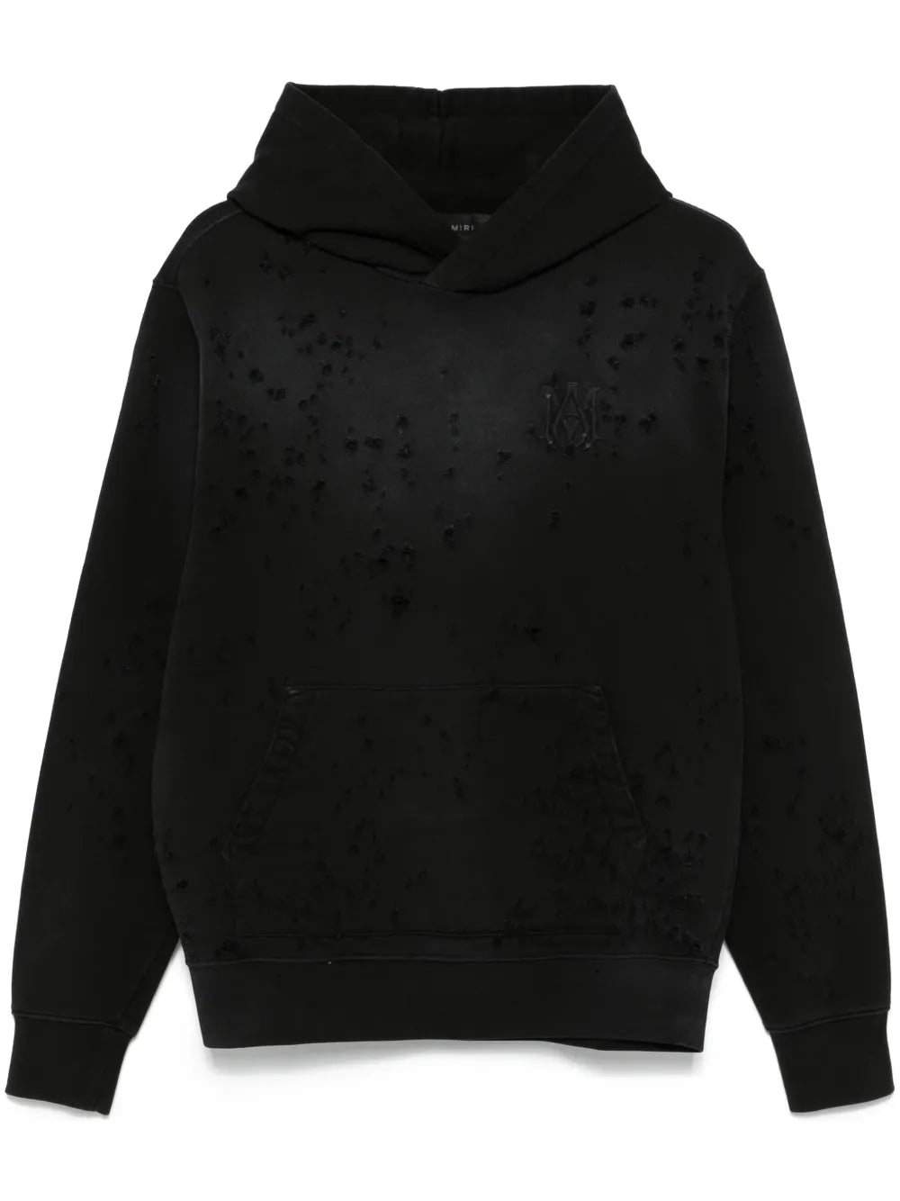 AMIRI MA Shotgun Embroidered Hoodie Black