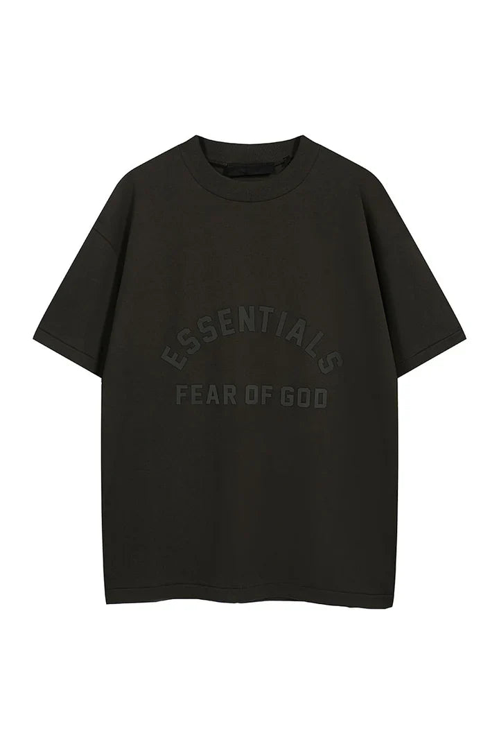 Fear of God Essentials Arch Logo Tee Jet Black