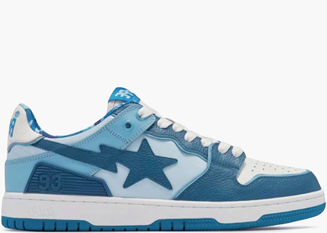 A Bathing Ape Bape SK8 Sta ABC Camo Blue