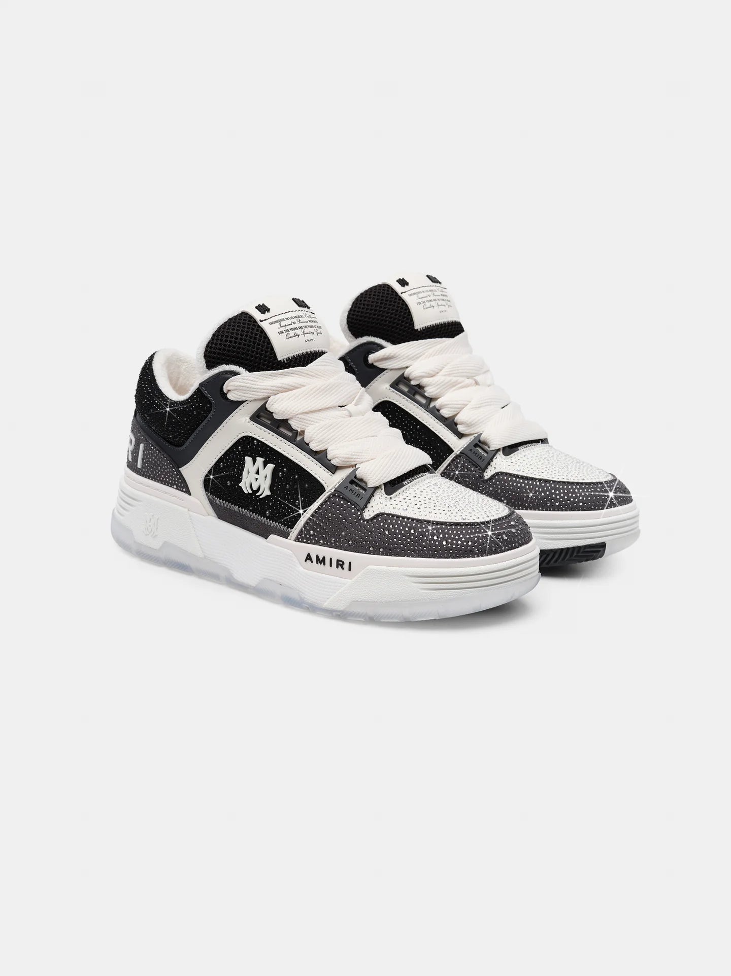 AMIRI Crystal MA-1 Black White