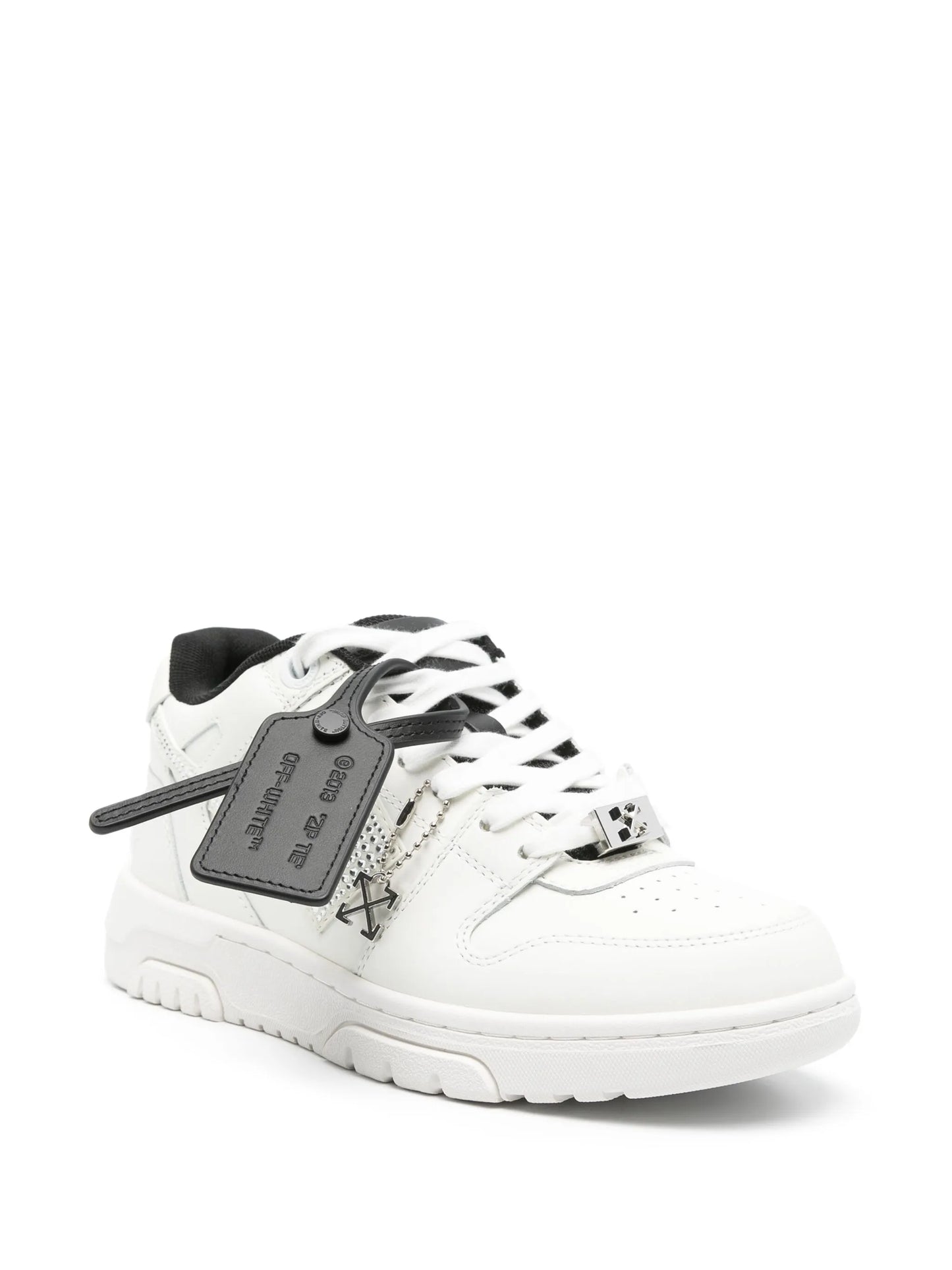 OFF-WHITE Out Of Office Crystal Embellished White