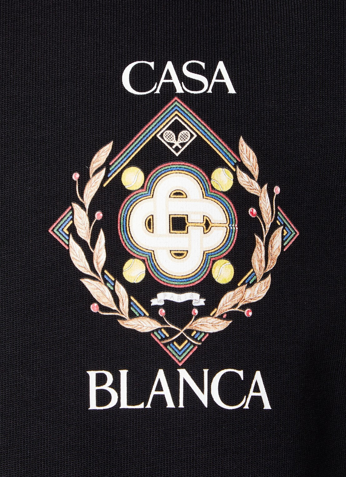 CASABLANCA Championship Diamond T-shirt Black