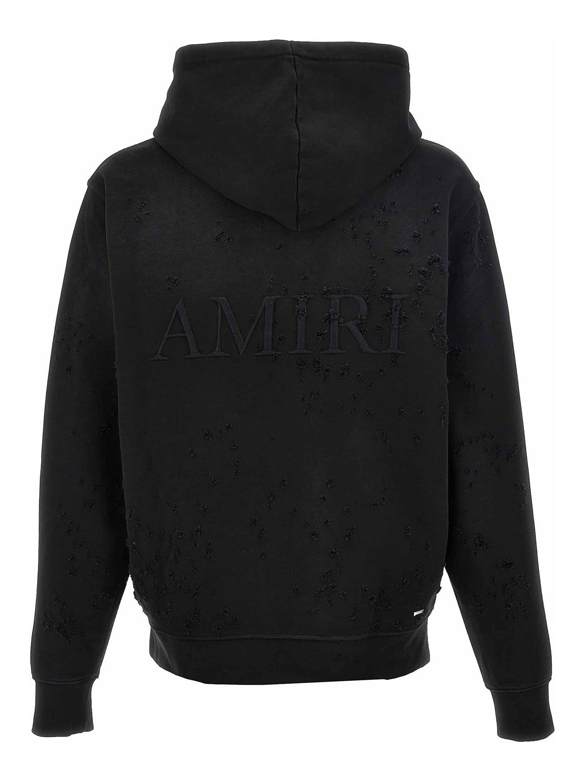 AMIRI MA Shotgun Embroidered Hoodie Black