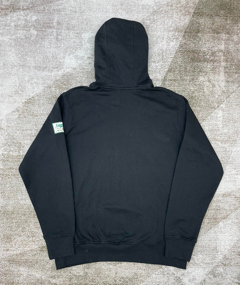 Casablanca Embroidered CC Patch Hoodie Black