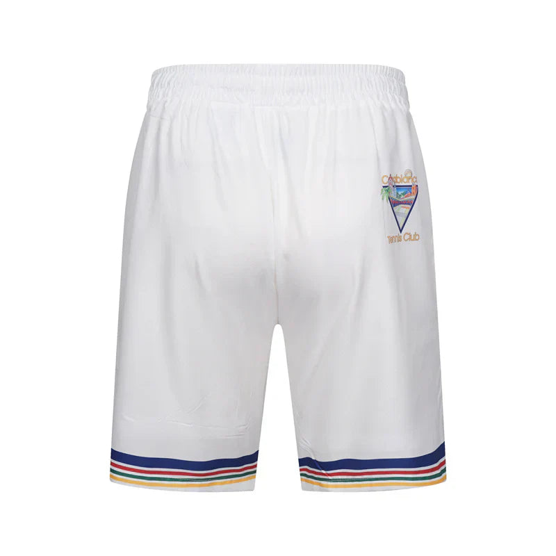 CASABLANCA Tennis Club IconSilk Set Shirt+Short