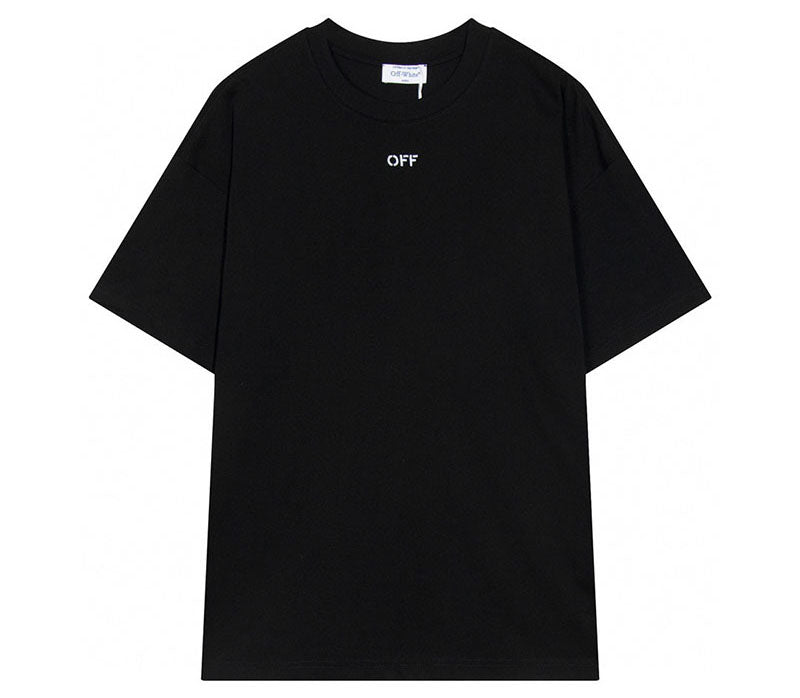 OFF-WHITE Back Embroidery T-shirt Black