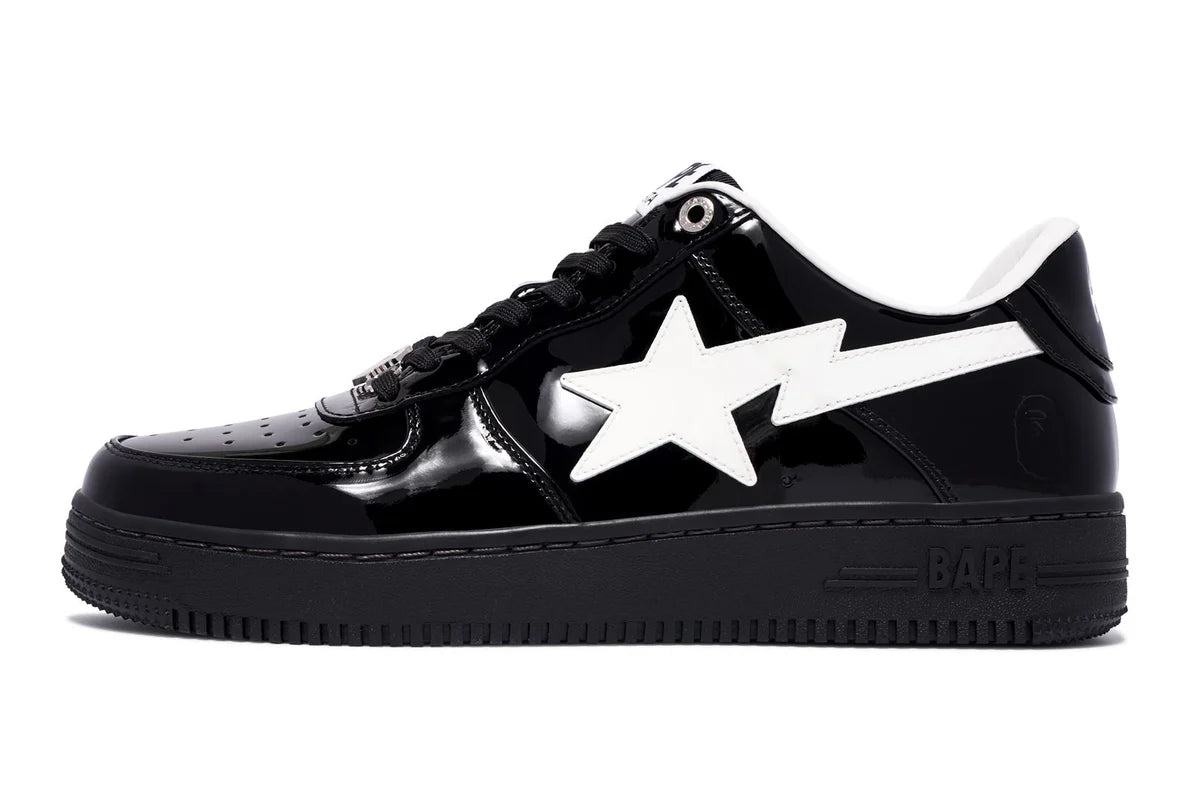 A Bathing Ape Bape Sta #2 Black Patent