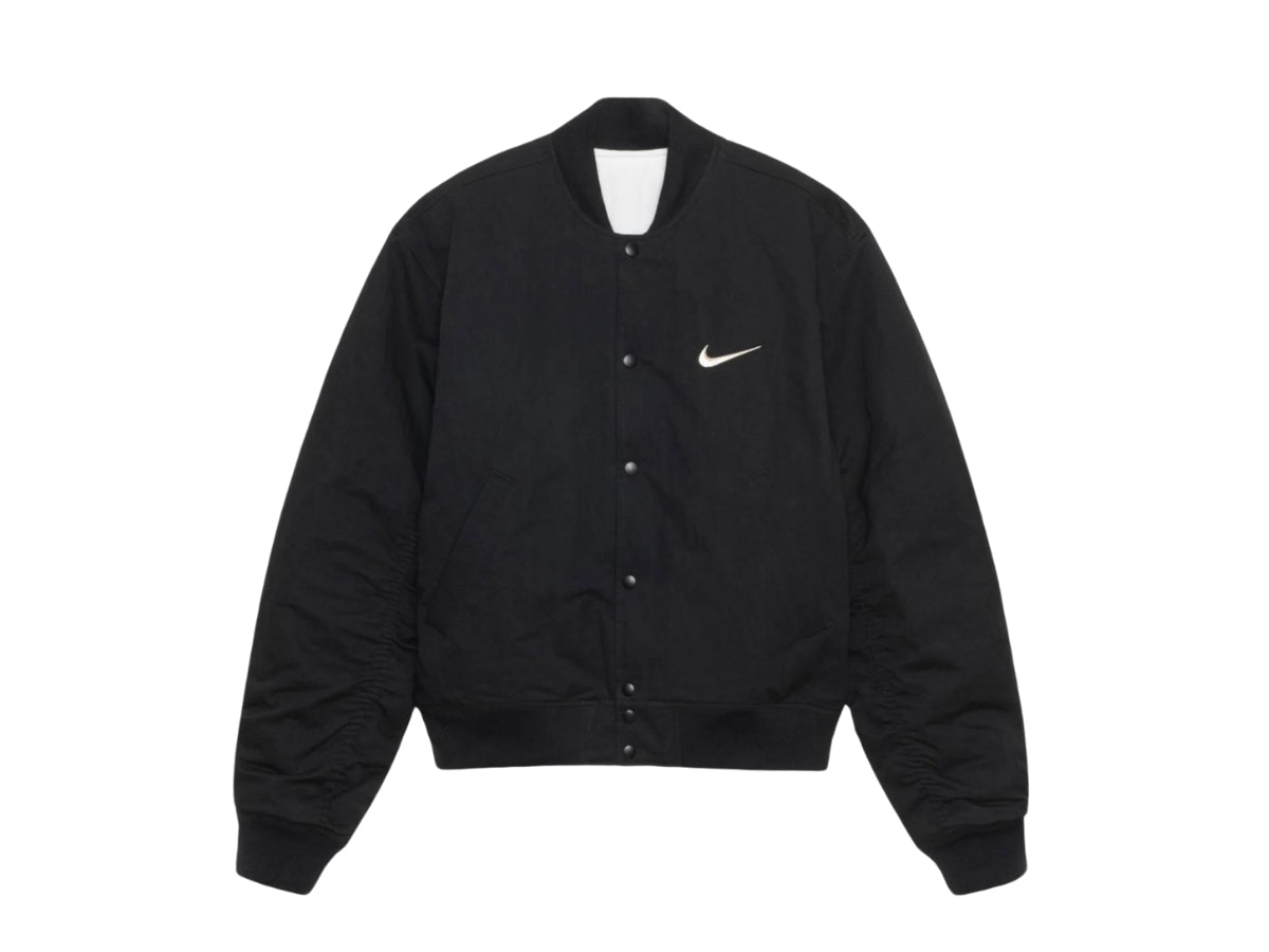 Stussy x Nike Varsity Jacket Black Sail