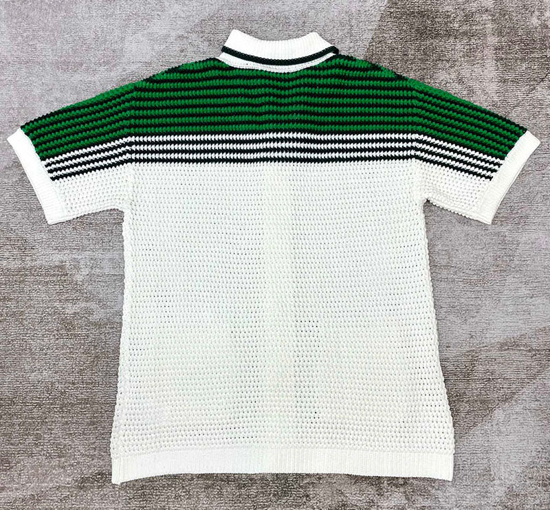 CASABLANCA Tennis Crochet Set Shirt+Short Green