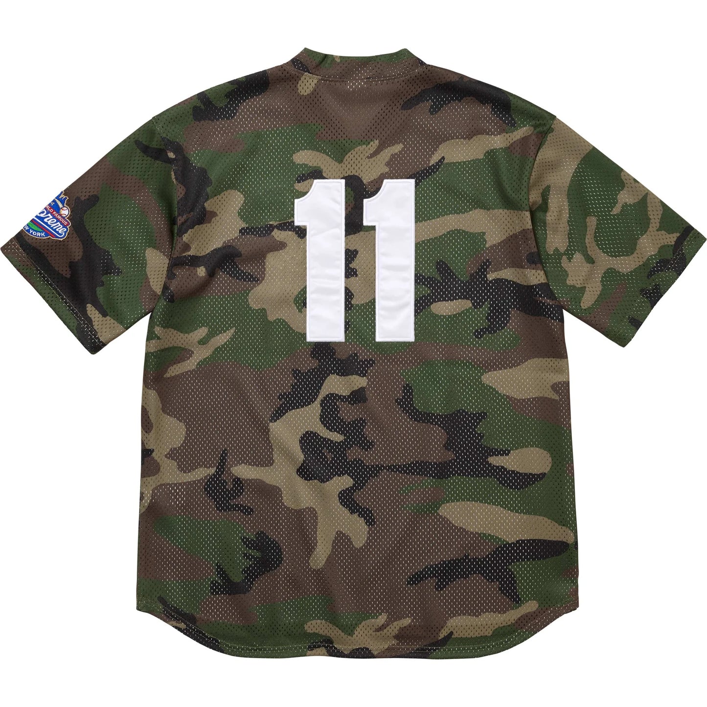 Supreme S Logo Baseball Henley Camo