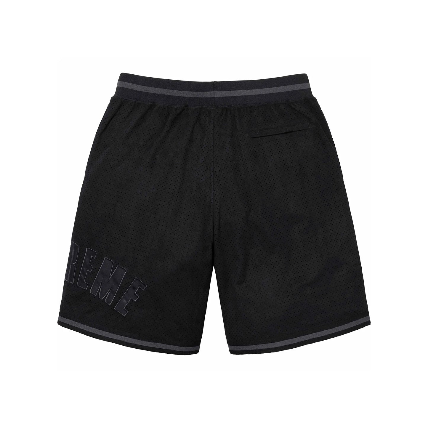 Supreme Ultrasuede Mesh Short Black