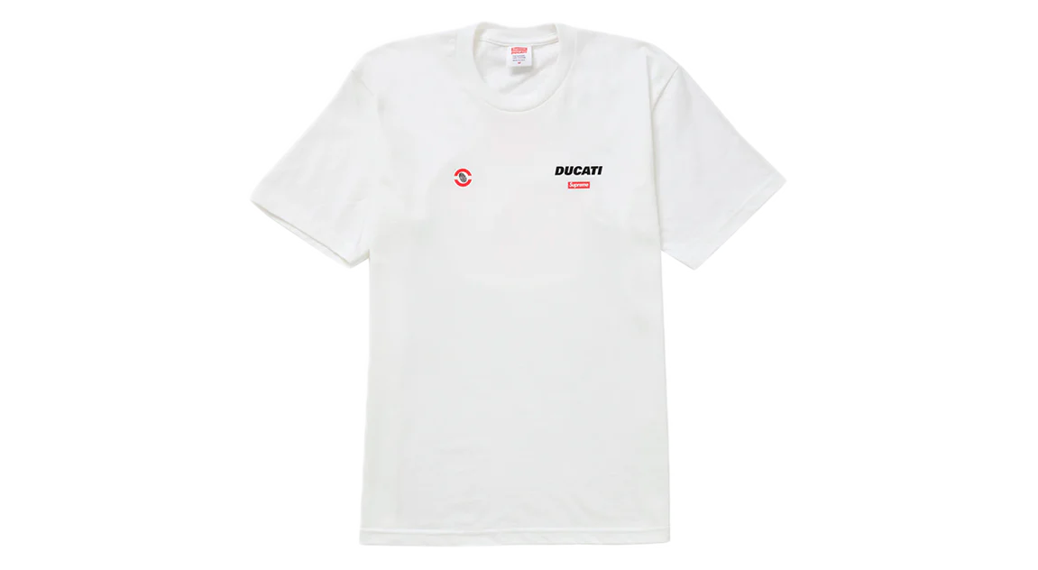 Supreme Ducati Logo T-Shirt White
