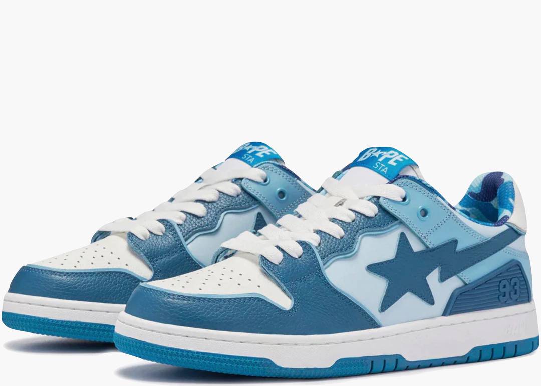 A Bathing Ape Bape SK8 Sta ABC Camo Blue