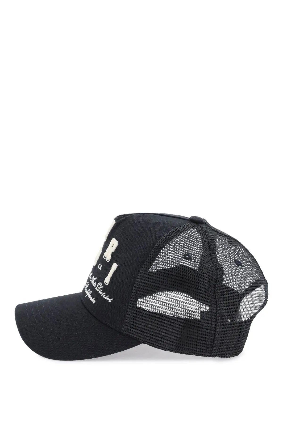AMIRI Black Logo Embroidered Hat