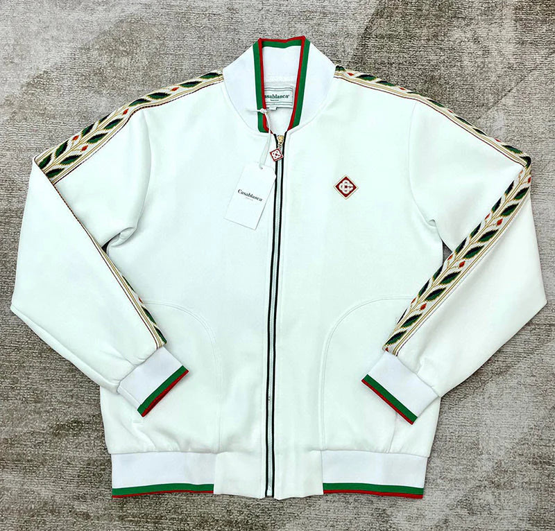 Casablanca Laurel Track Jacket White