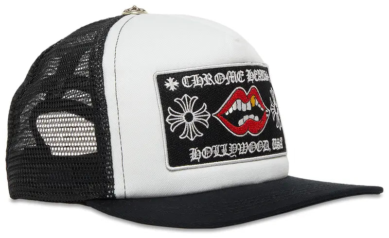 Chrome Hearts Chomper Hollywood Trucker Hat 'Black/White'