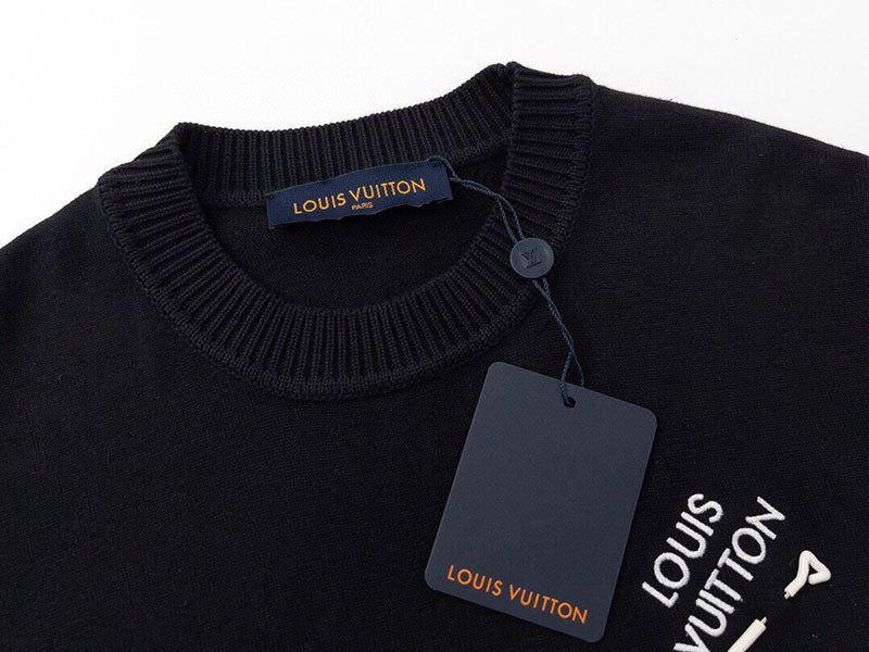 Louis Vuitton Signature Short-Sleeved T-Shirt Black
