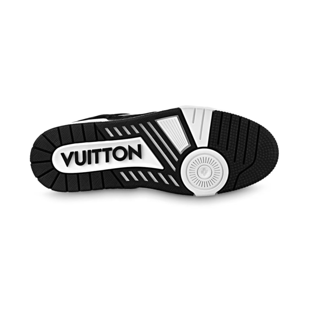 Louis Vuitton LV Trainer White Black Denim Monogram