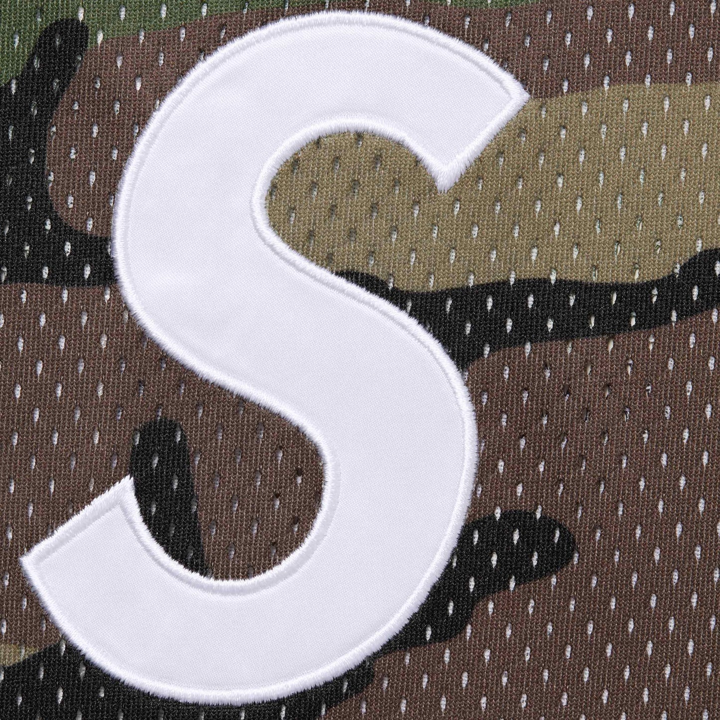 Supreme S Logo Baseball Henley Camo