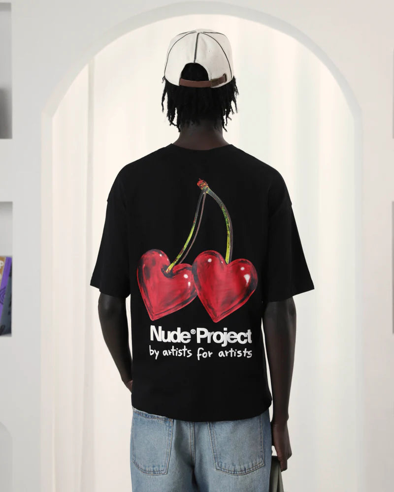 Nude Project Juicy Cherry Tee Black