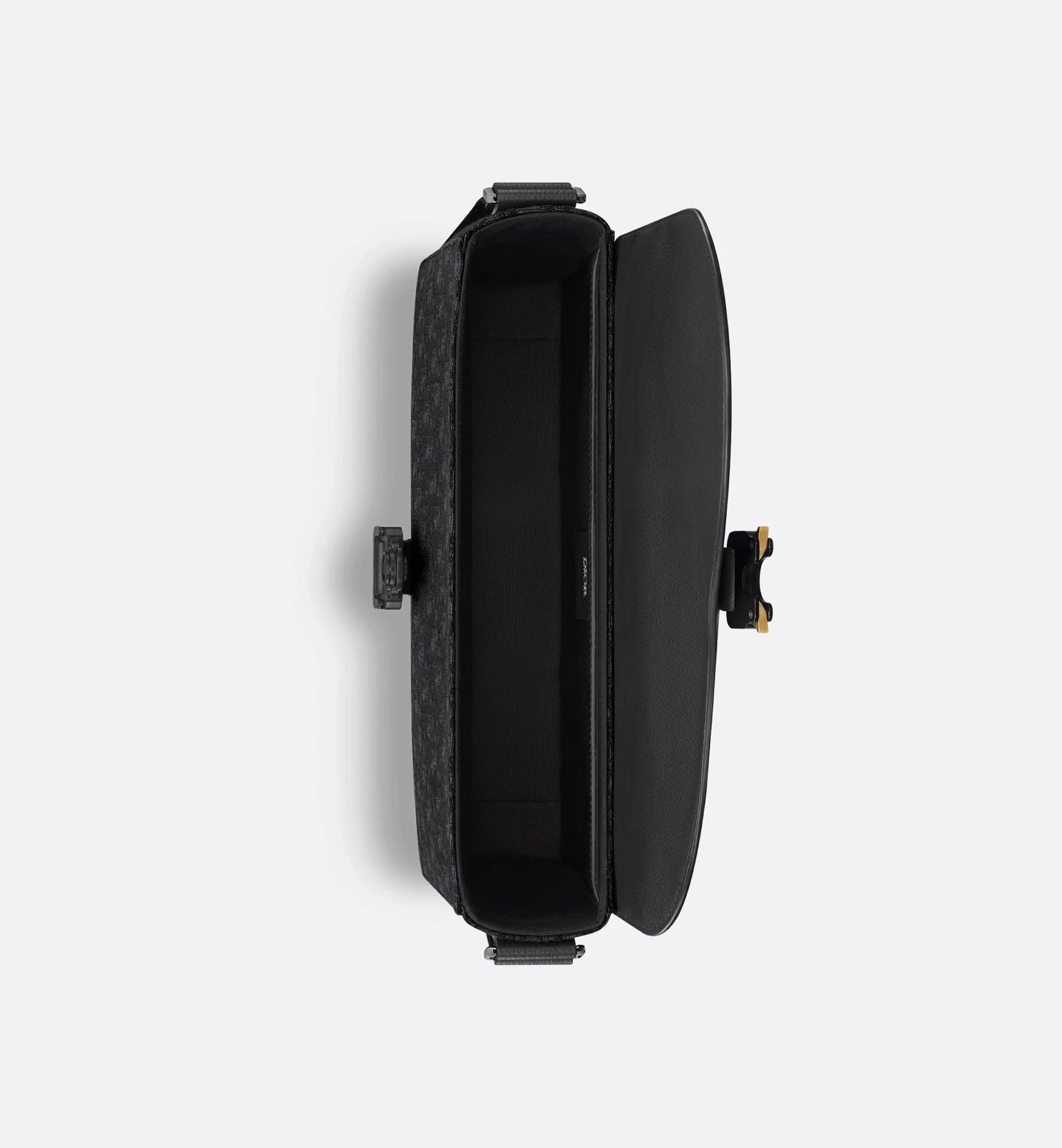 Dior Saddle Messenger Bag Oblique in black jacquard