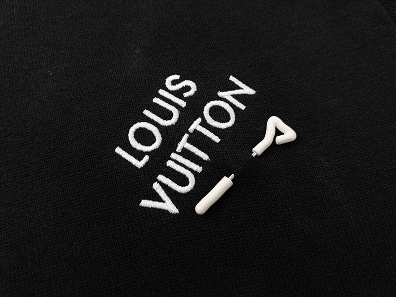 Louis Vuitton Signature Short-Sleeved T-Shirt Black