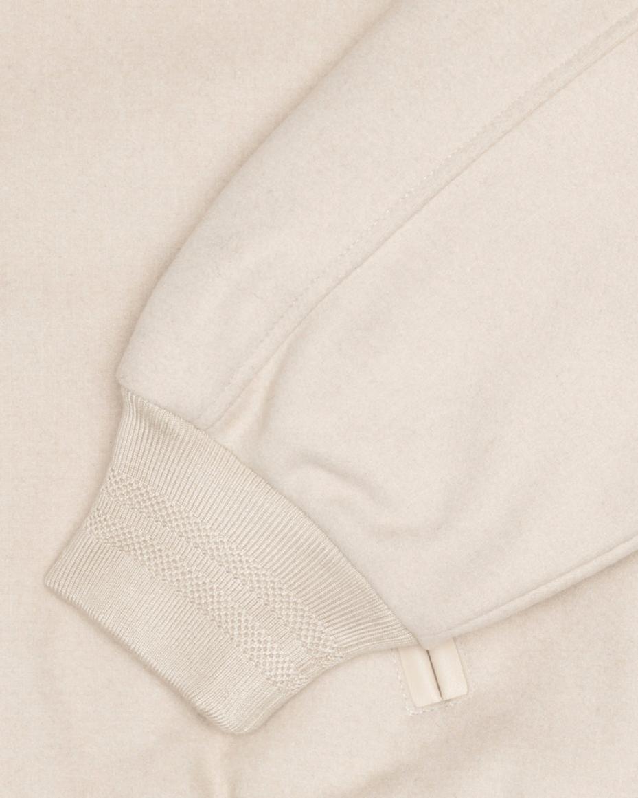 Stussy Sport Melton Varsity Jacket 'Oatmeal'