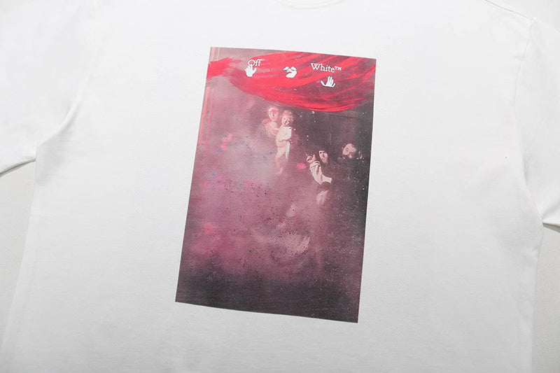 OFF-WHITE Regular Fit Caravaggio Painting T-shirt White