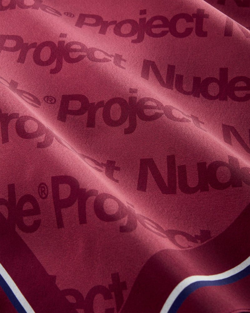 Nude Project Classic Handkerchief Logo Burgundy