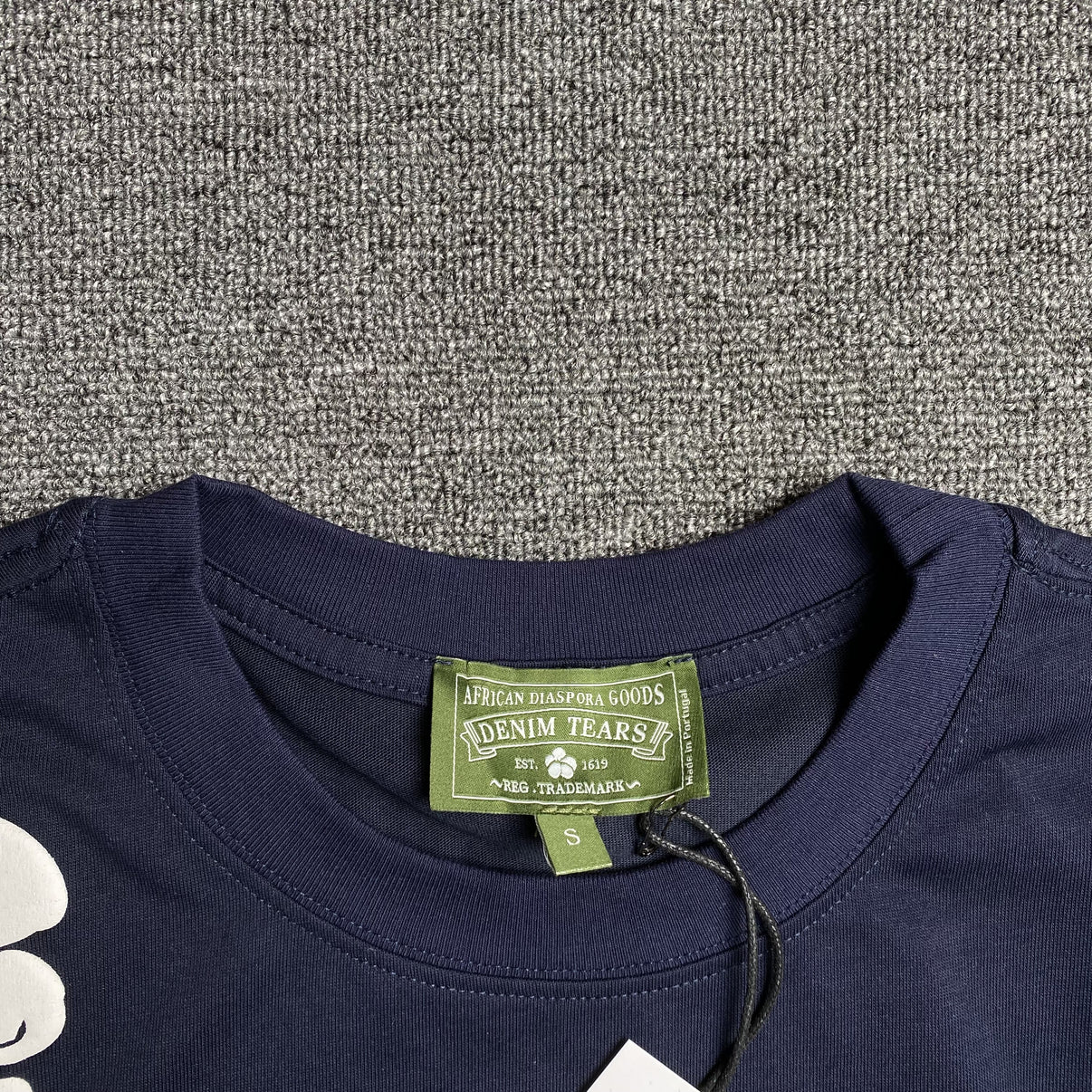 Denim Tears The Cotton Wreath T Shirt Navy