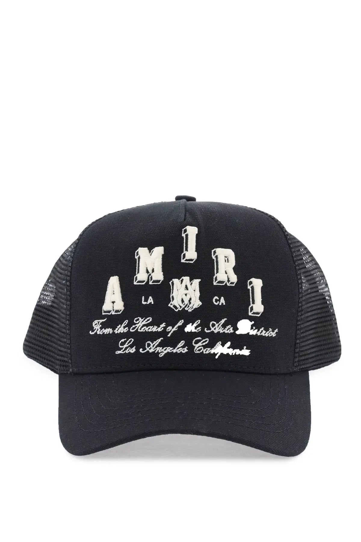 AMIRI Black Logo Embroidered Hat