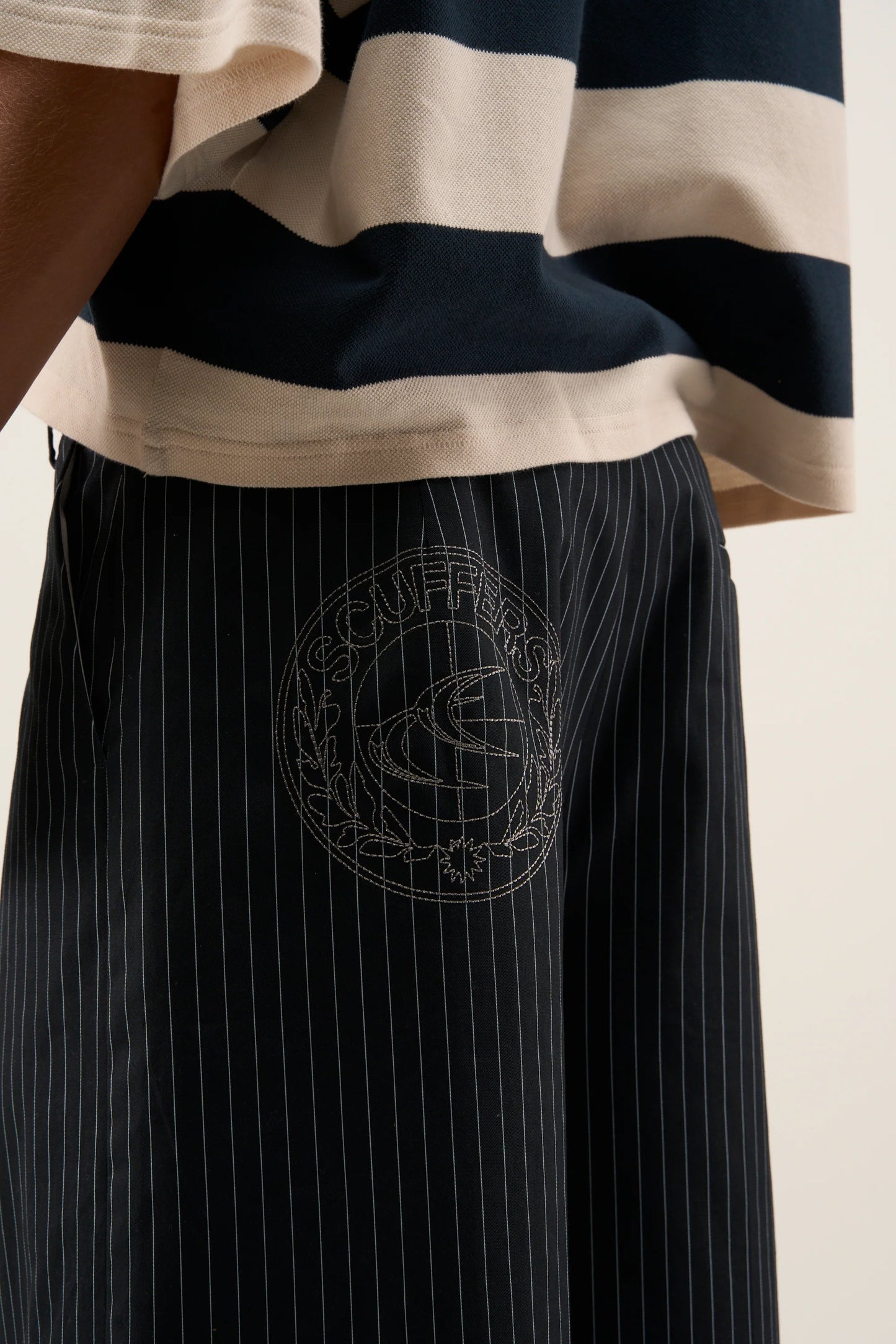 Scuffers Maison Prinstripe Shorts Navy