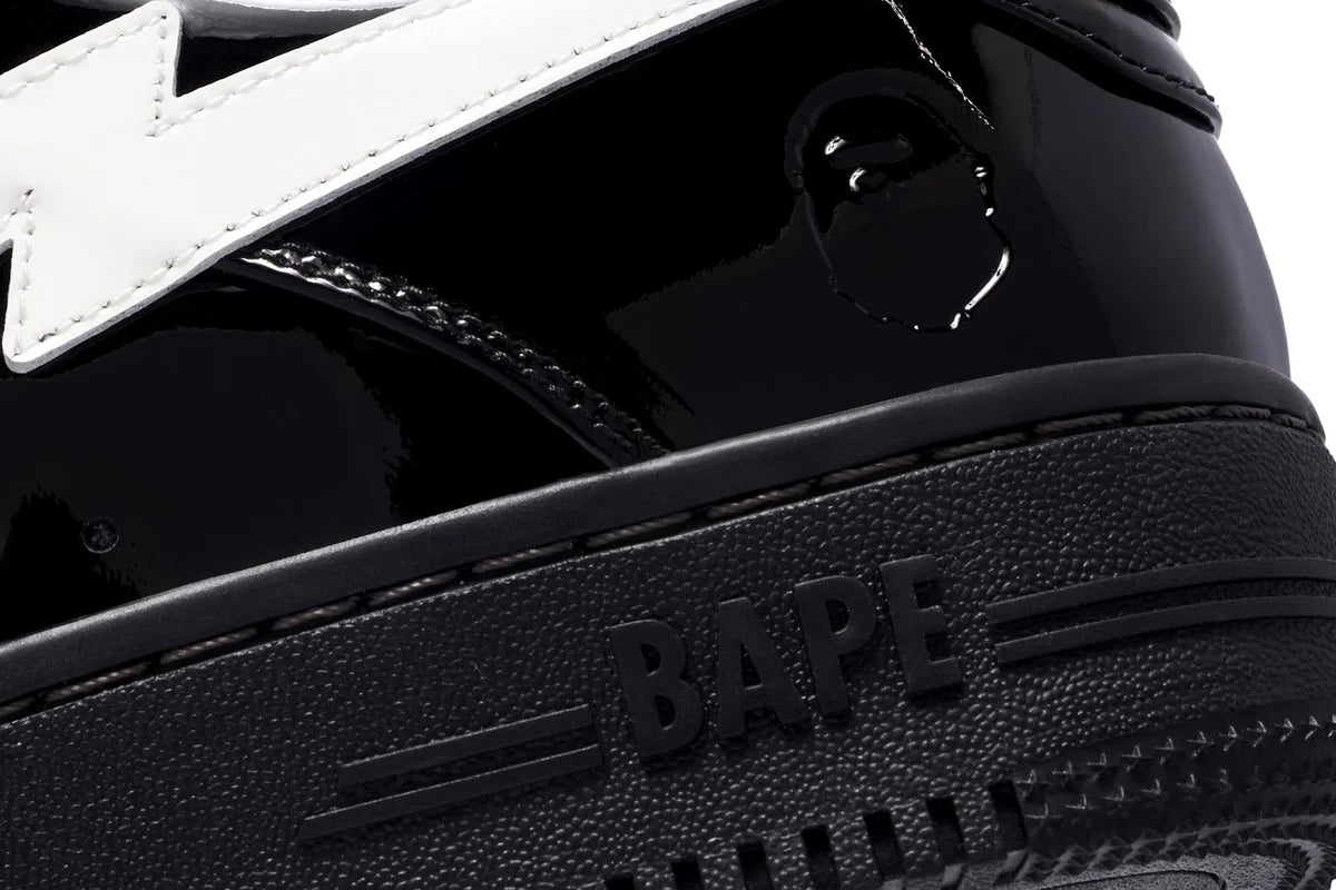 A Bathing Ape Bape Sta #2 Black Patent