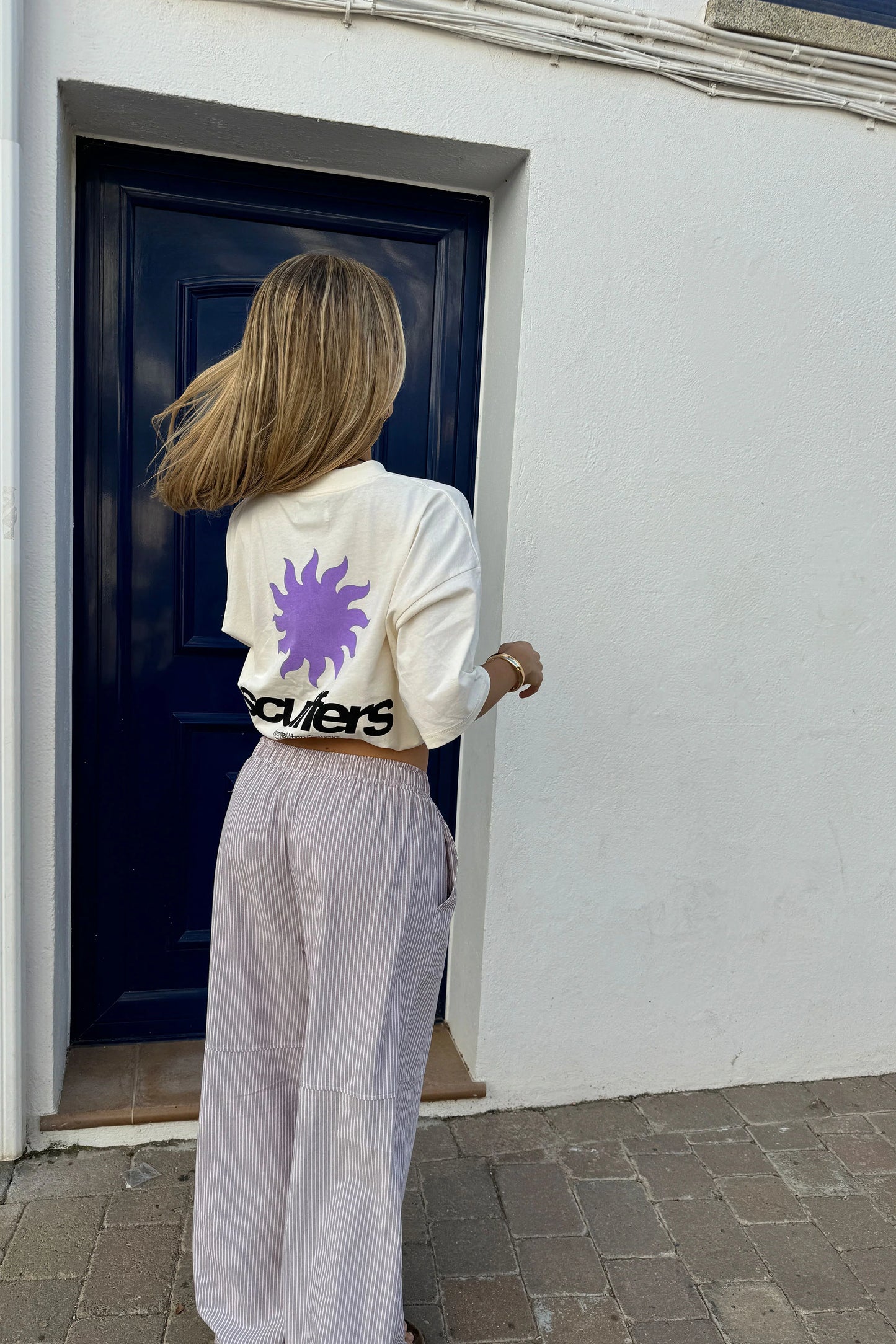 Scuffers Tarifa Ecru T Shirt White
