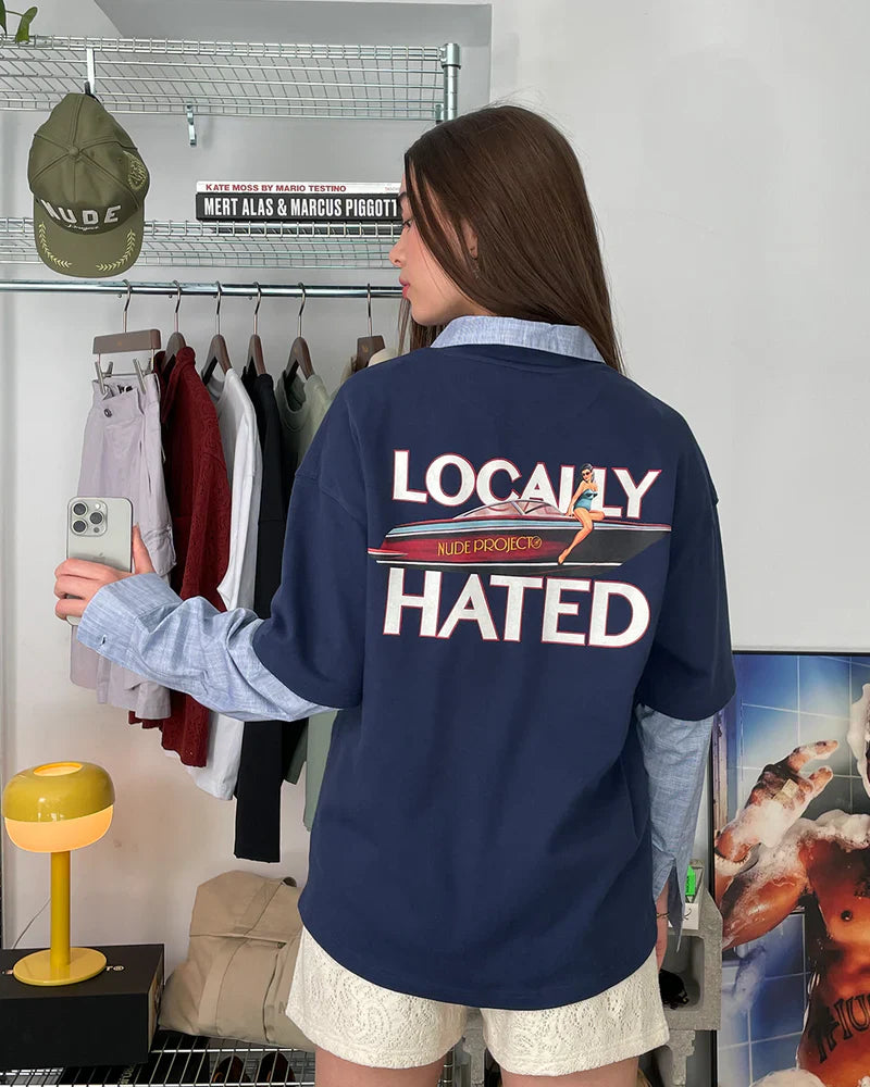 Nude Project Locally Hated T-Shirt Navy