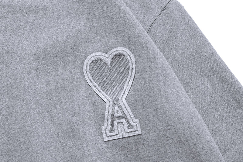 AMI Paris Ami de Coeur logo Crewneck - Grey