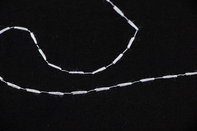 OFF-WHITE Back Embroidery T-shirt Black