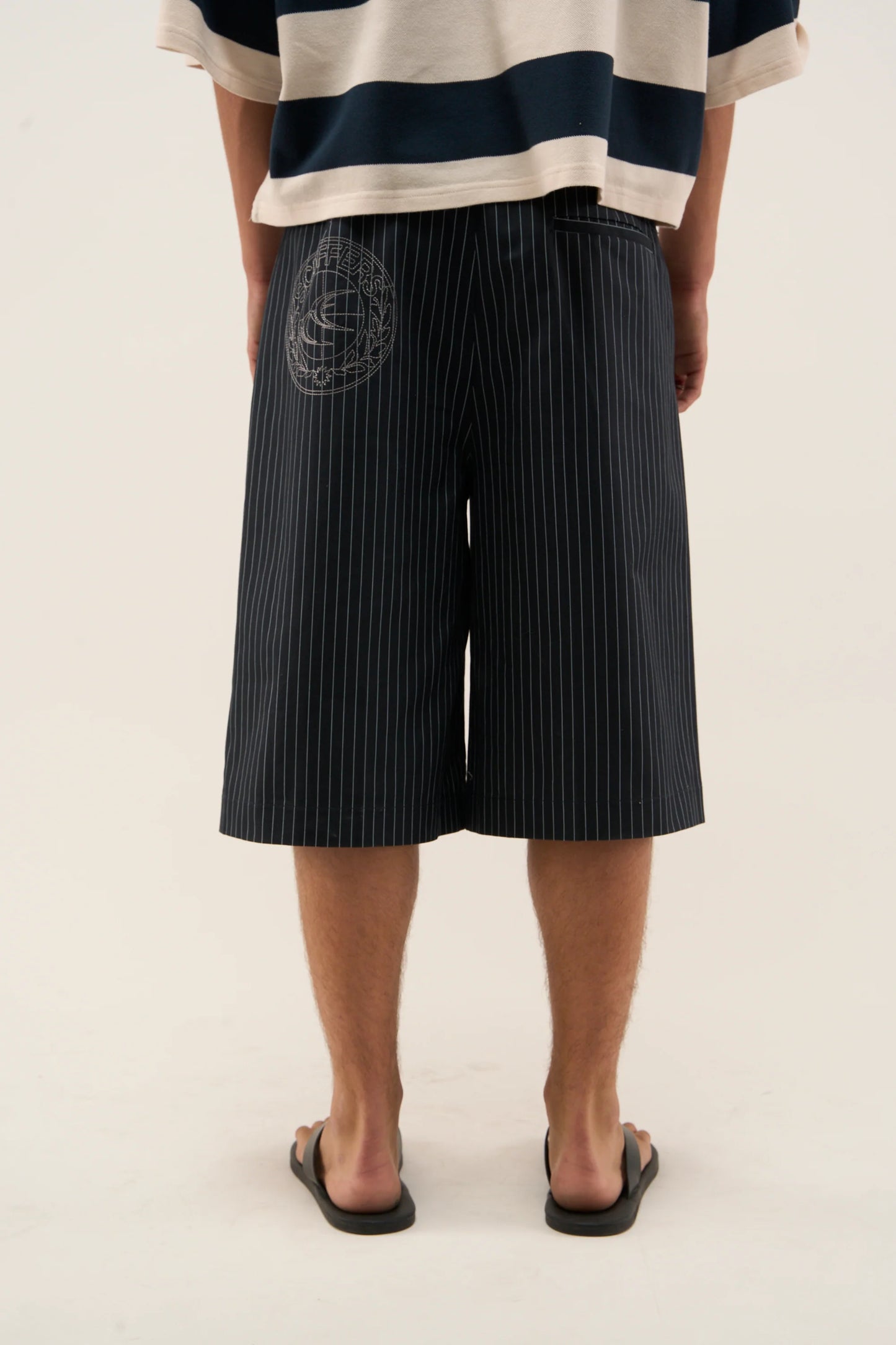 Scuffers Maison Prinstripe Shorts Navy