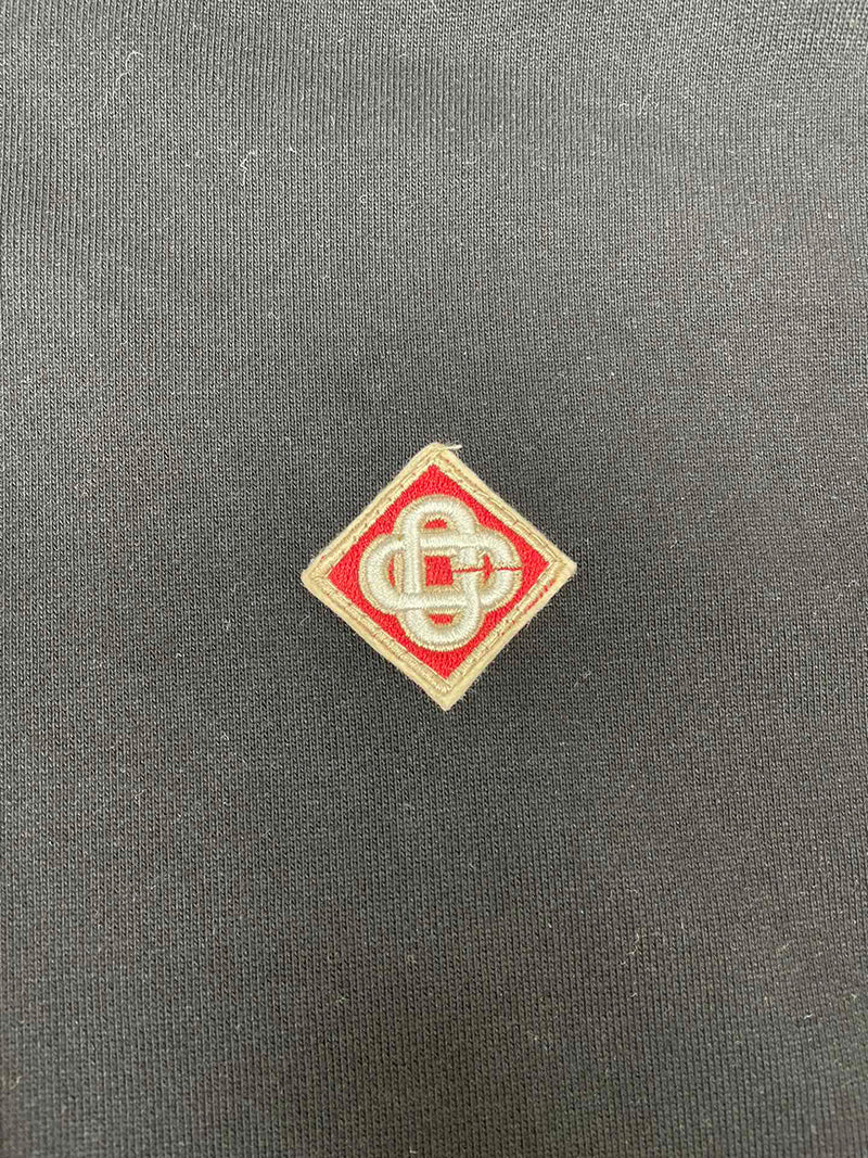 Casablanca Embroidered CC Patch Hoodie Black