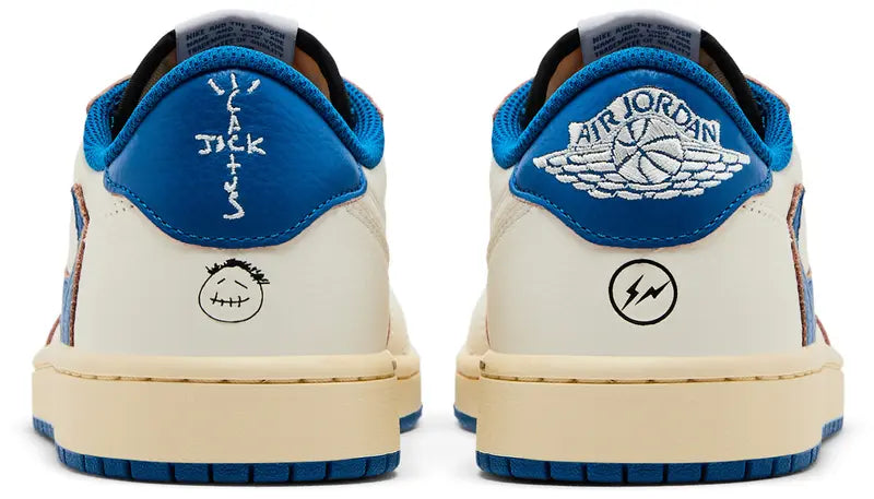 Jordan 1 Retro Low OG SP Fragment x Travis Scott Sail Military Blue