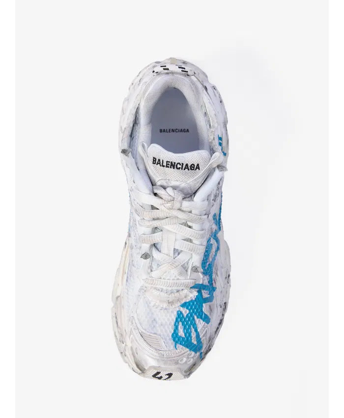 BALENCIAGA Runner Graffiti White/Blue
