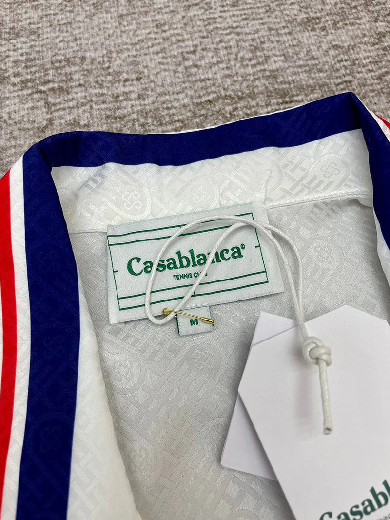 CASABLANCA Tennis Club IconSilk Set Shirt+Short