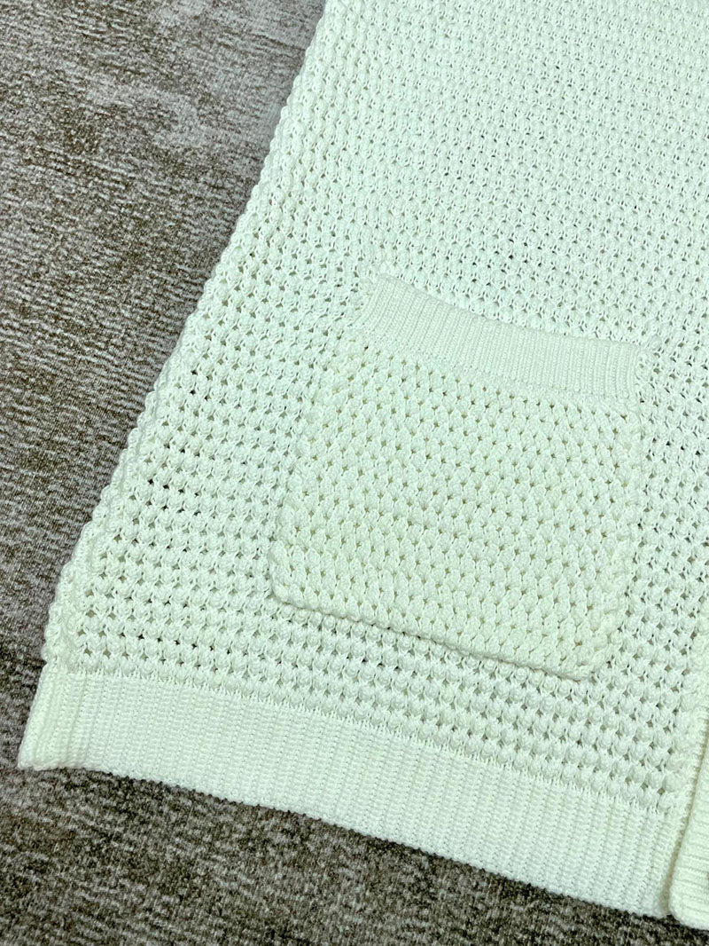 CASABLANCA Tennis Crochet Set Shirt+Short Green