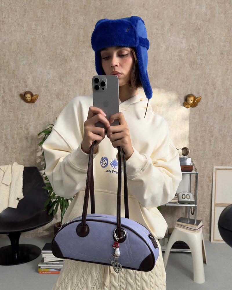 Nude Project CHARM BOWLING BAG LIGHT BLUE