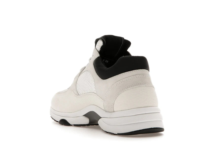 Chanel Low Top Trainer Suede White Black