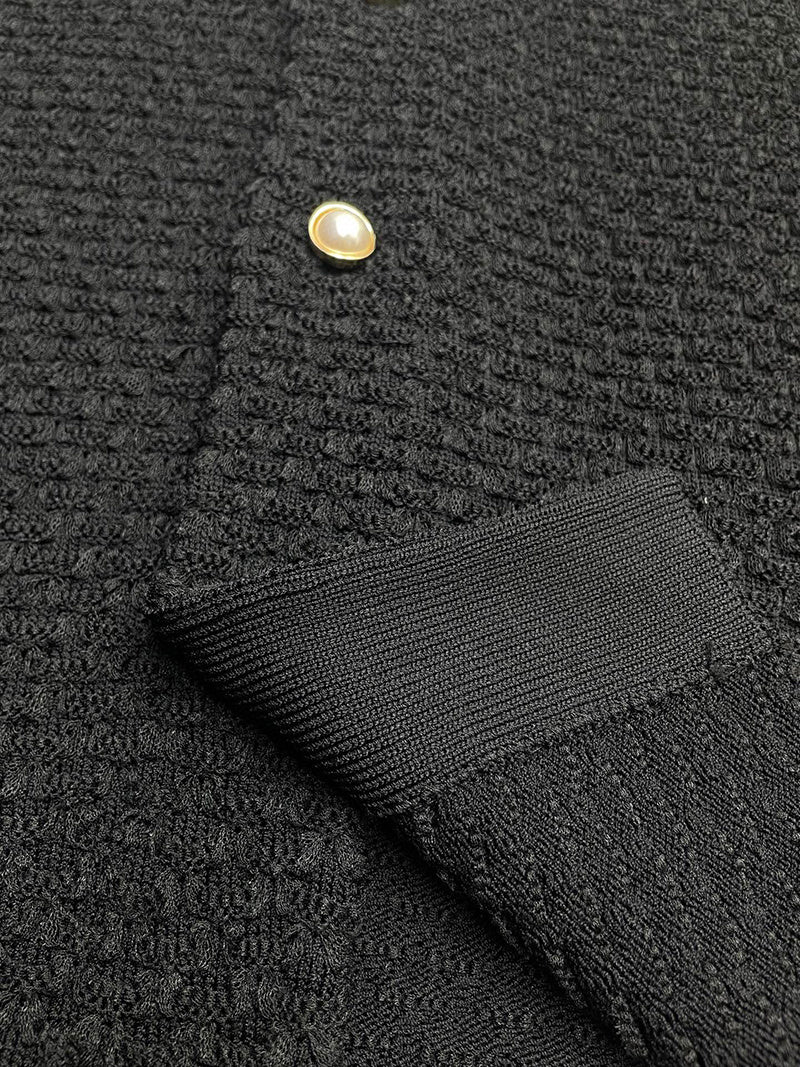 CASABLANCA Monogram Towelling shirt Black